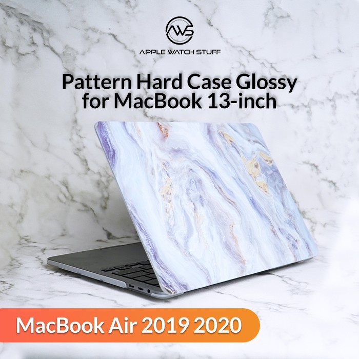 Pattern Macbook Hard Case Glossy for New Macbook Air 2019 2020