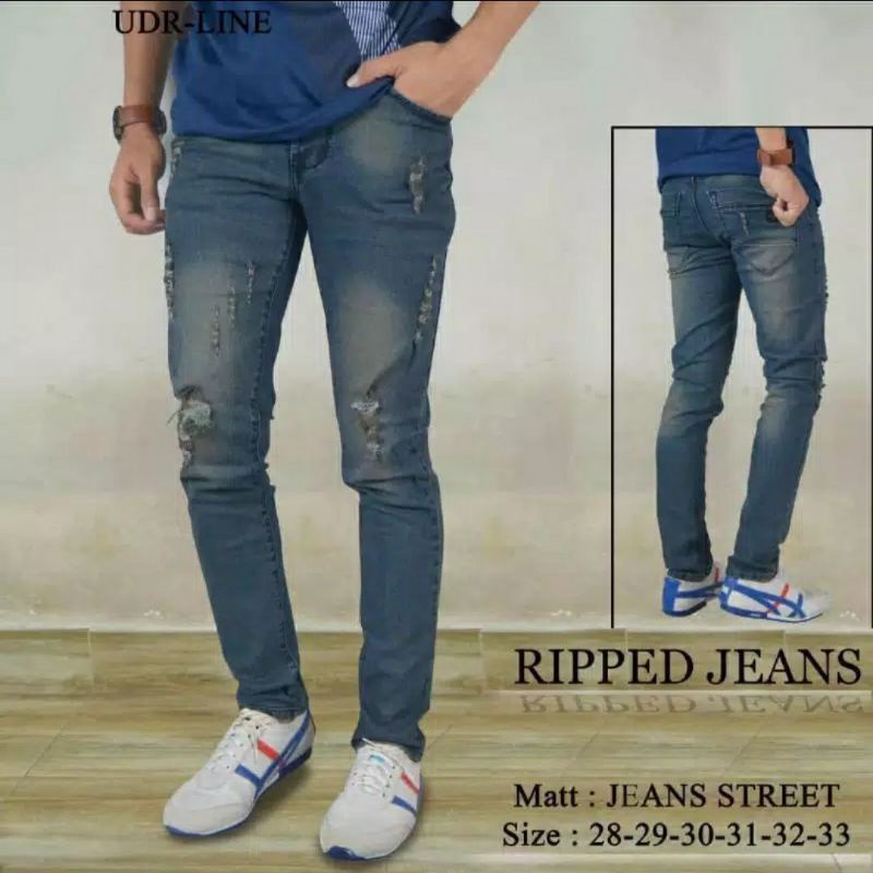 celana jeans original sobek leser terlaris distro termurah