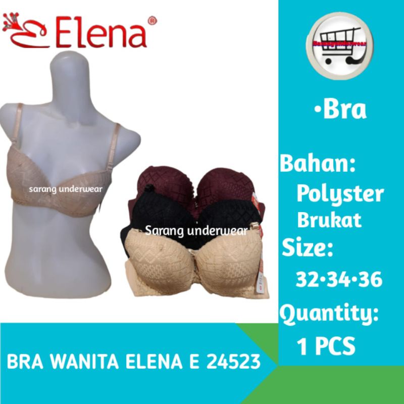 Bra wanita Bh Push Up ELENA E 24523 berkawat•kait 2