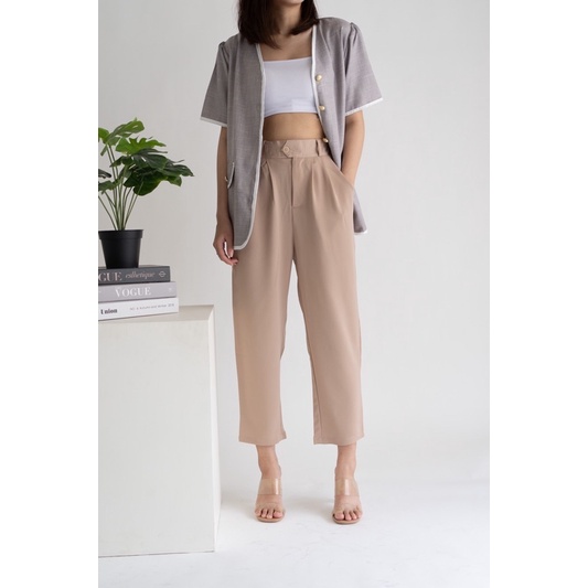 IWEARGRACIE - Calie Pants / Celana Panjang Wanita / Celana Kerja / Celana Highwaist