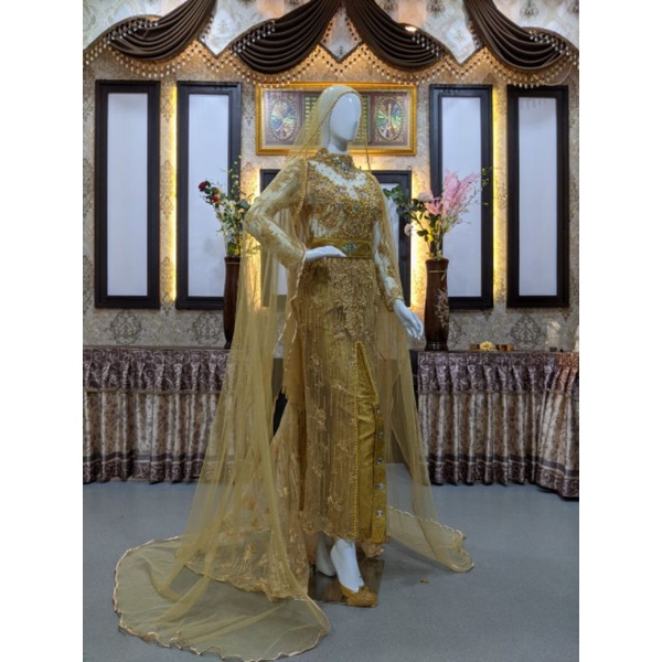 KEBAYA AKAD ROK SONGKET/KEBAYA AKAD TERBARU/ KEBAYA MODERN/KEBAYA PENGANTIN/KEBAYA KUTU BARU/WEDING