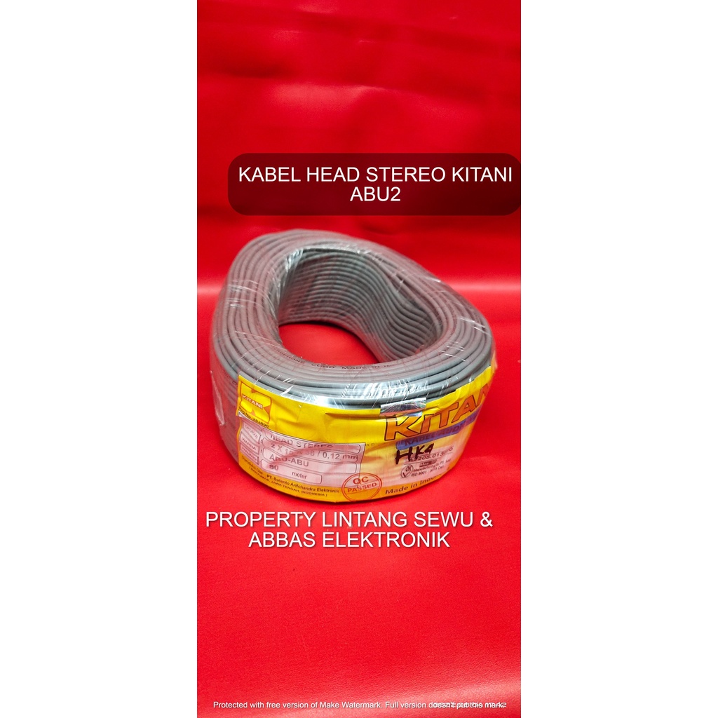 KABEL HEAD STEREO ABU2 ABU ABU KITANI KABEL AUDIO STEREO KITANI