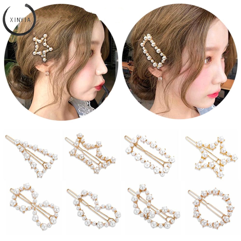 Jepit Rambut Women Pear Hair Clip Hair Pin Mutiara Klip Untuk Wanita