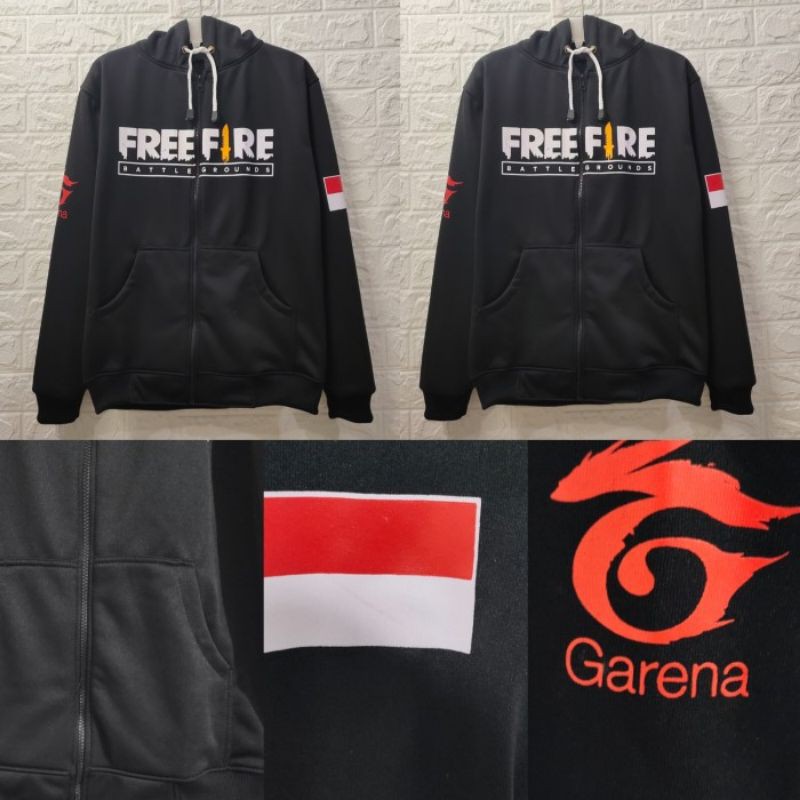 Sweater Hoodie Free fire Dewasa Bahan Fleece