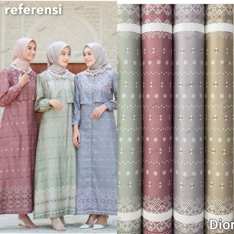 Kain Dr Silk Motif Dharmaangsa harga setengah meter