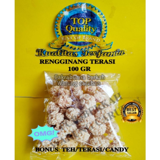 

@100GR RENGGINANG TERASI MATANG KHAS CIREBON BONUS TEH/TERASI/CANDY