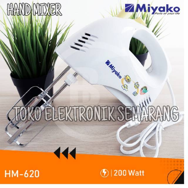 HAND MIXER / MIXER TANGAN / PENGADUK ADONAN / KUE MIYAKO HM 620 MURAH  GARANSI RESMI