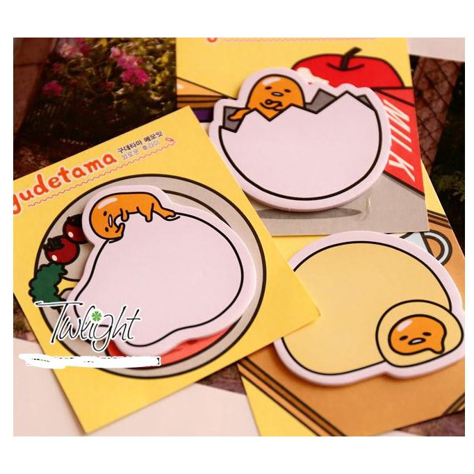 

Memo Notes Catatan Gudetama Lazy Egg Disney Sanrio Tsum