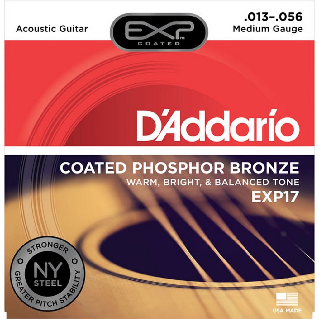 D'Addario Akustik String Coated Phosphor Bronze Senar Gitar Original EXP15 EXP16 EXP17 EXP26