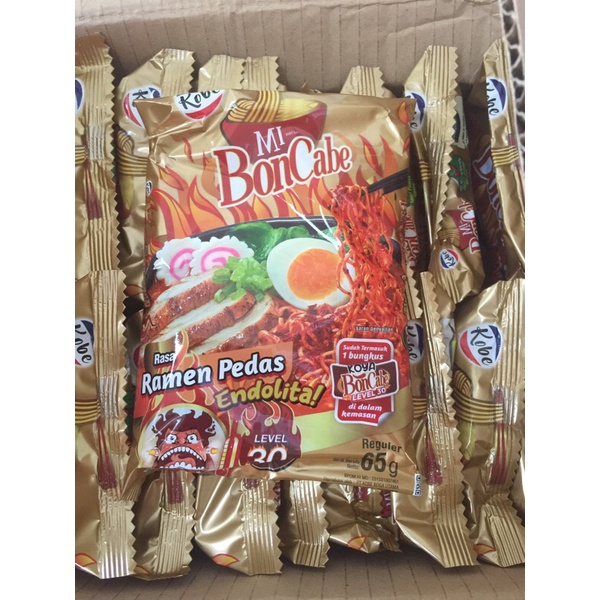 Mi Bon Cabe Mie Rasa Ramen Pedas 65gr  Instan Level 30