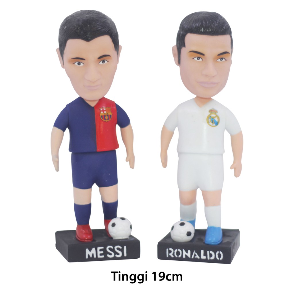 Mainan Karakter Action Figure Messi Ronaldo