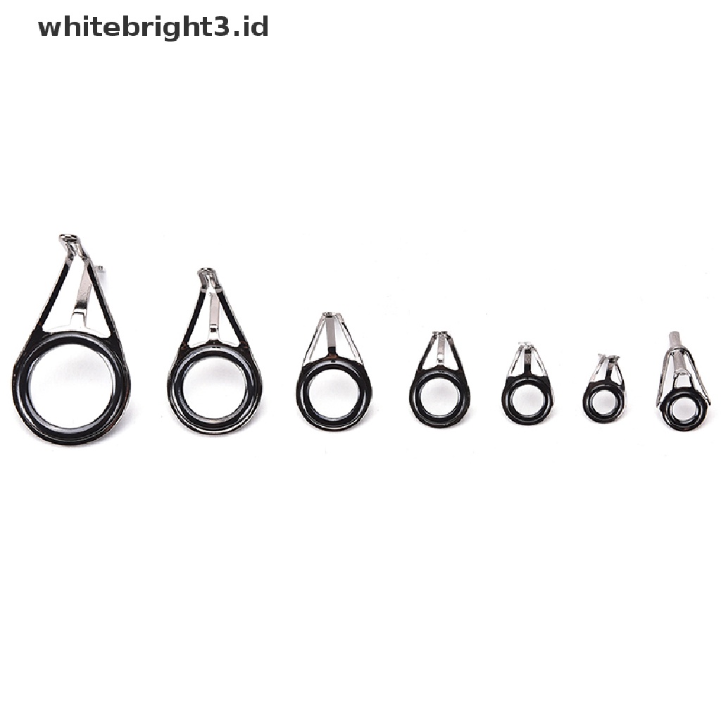 (whitebright3.id) 7pcs / Set Ring Guide Joran Pancing Ukuran Campur