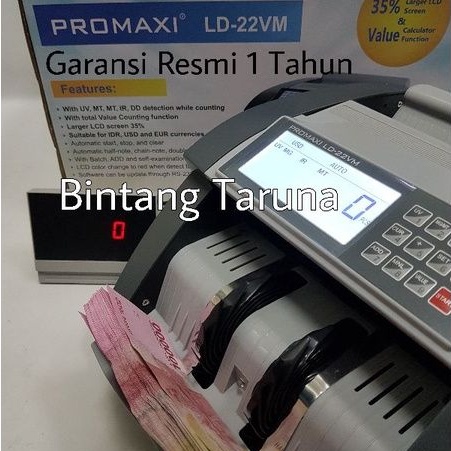 Mesin Penghitung Uang Promaxi LD-22VM Money Counter Promaxi LD-22VM Mesin Hitung Uang PROMAXI ld22vm