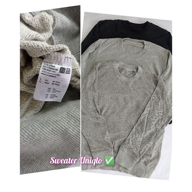 Crewneck Uniqlo / Sweater Uniqlo Polos