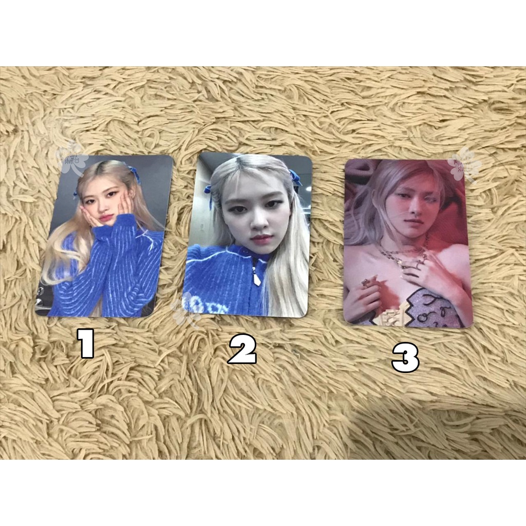 [READY STOCK] Photocard Benefit Pre Order Album Rose R Ktwon4u