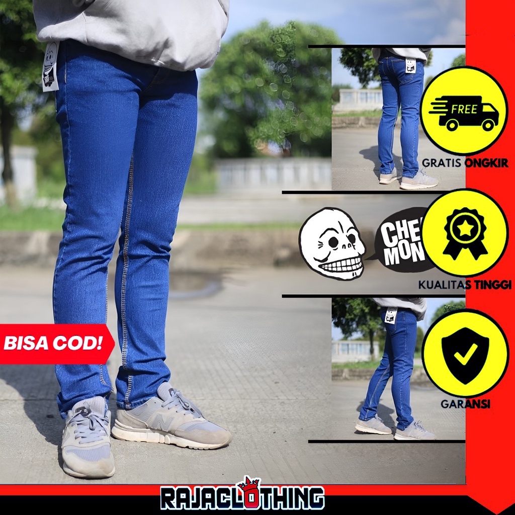 RCL - Celana Panjang Biowash Jeans Cheap Monday Pensil Strecth Slimfit Skinny Pria Cheap Monday S.M.L.XL 27 s/d 34 27 s/d 34