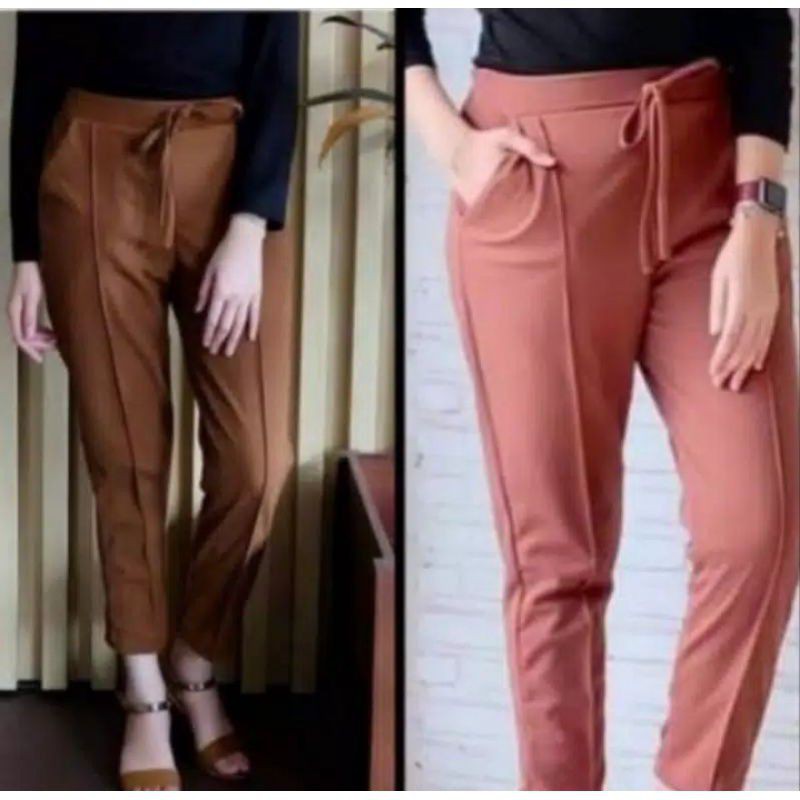Celana Doty Basic Pants Scuba Jumbo
