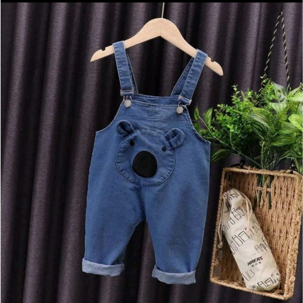 Jumpsuit Anak Jeans Overall Boo Jumpsuit 1 - 4 Tahun Celana Anak BerKualitas