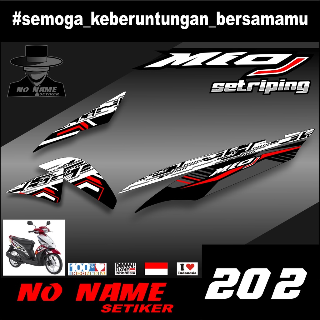 Striping Mio J Variasi (202) Stiker variasi sticker list