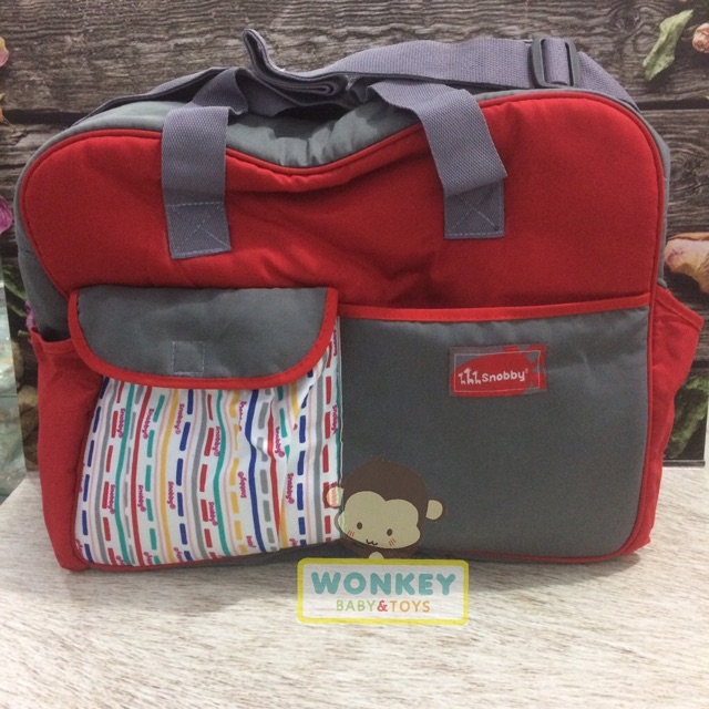 Tas Bayi Snobby Besar Sedang Kecil Ransel Line Artsy Bearly Summit Series / Tas Perlengkapan Bayi Baru Lahir / Diaper Bag