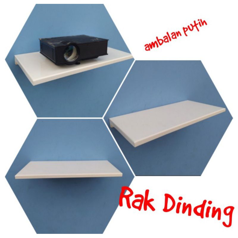 Bracket Tv Rak Dinding Ambalan Putih
