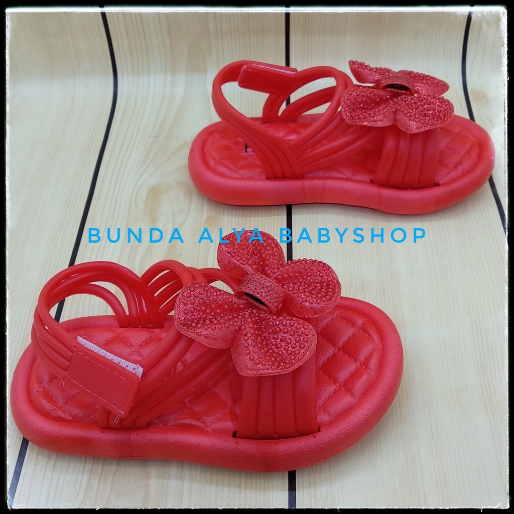 Sendal Anak Perempuan Usia 5 6 7 Tahun Merah Alas Karet Sepatu Sandal Anak Cewek Tali Pita Anti Licin Alas Karet Size 24 - 35 Sandal Anak Karet Sandal Anak Tali Sendal Anak Elastis