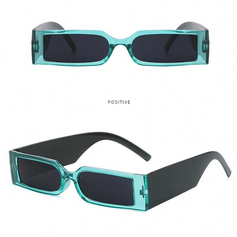 Kacamata Hitam Polarized Pelindung UV Bentuk Persegi Panjang Gaya Vintage Klasik Untuk Pria Dan Wanita