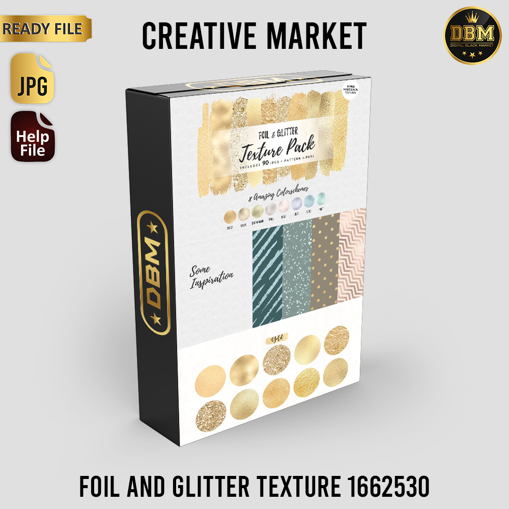 Foil And Glitter Texture - Photoshop &amp; Illustrator