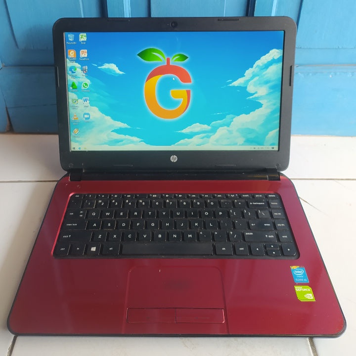 HP 14-r201TX Merah Intel Core i5 Dual VGA NVIDIA GeForce 820M 2GB SSD 256GB RAM 4GB Laptop Gaming