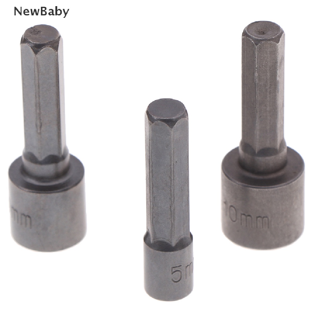 Newset Adapter Socket Power Nut Driver Hex Shank Untuk Bor Elektrik