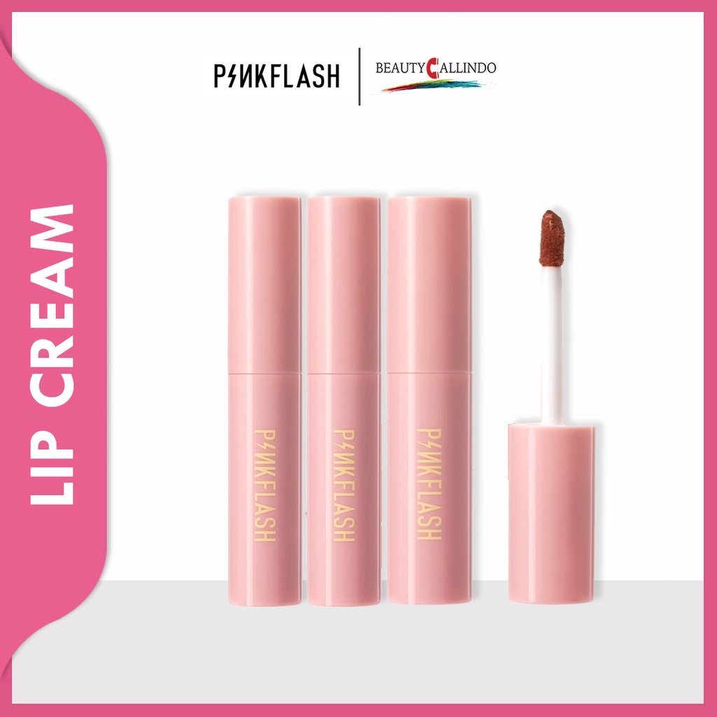 PINKFLASH LIP &amp; CHEEK DUO MATTE TINT M01  - PINK FLASH Liptint Kiss Air Matte Liquid Lipstick Waterproof