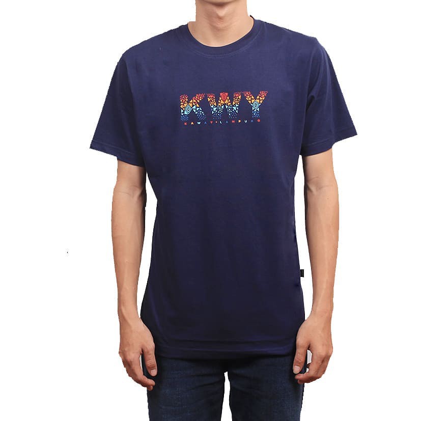 KAOS T-SHIRT PRIA/WANITA - KAWAY COOLBROKE NAVY