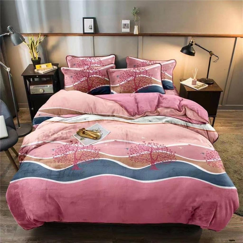 Selimut Bulu Halus Motif Dewasa  Aesthetic Atisashop Murah Berkualitas Lembut Uk135x190 New Arrival-CIRCLE TREE