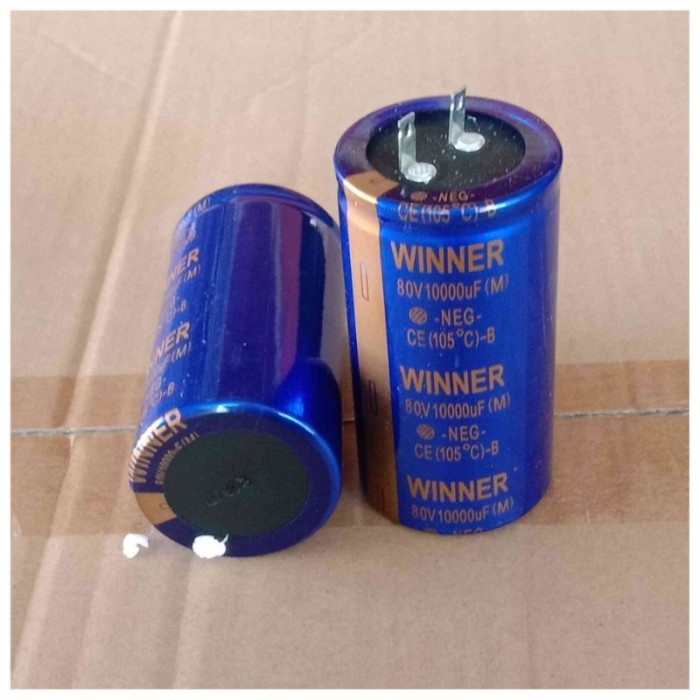 WINNER Kapasitor Elko Elco Capacitor 10000uF 80V 10000 uF 80 V Volt