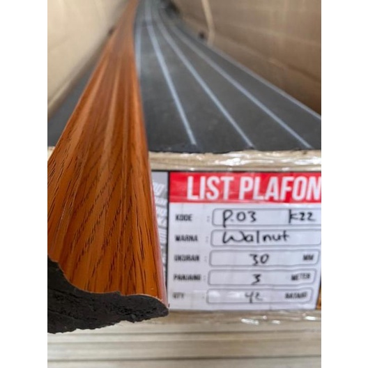 LIS PLAFON K22 / LIST PLAFON K 22 / LIST PRO / LIS KAYU RUMAH - Putih