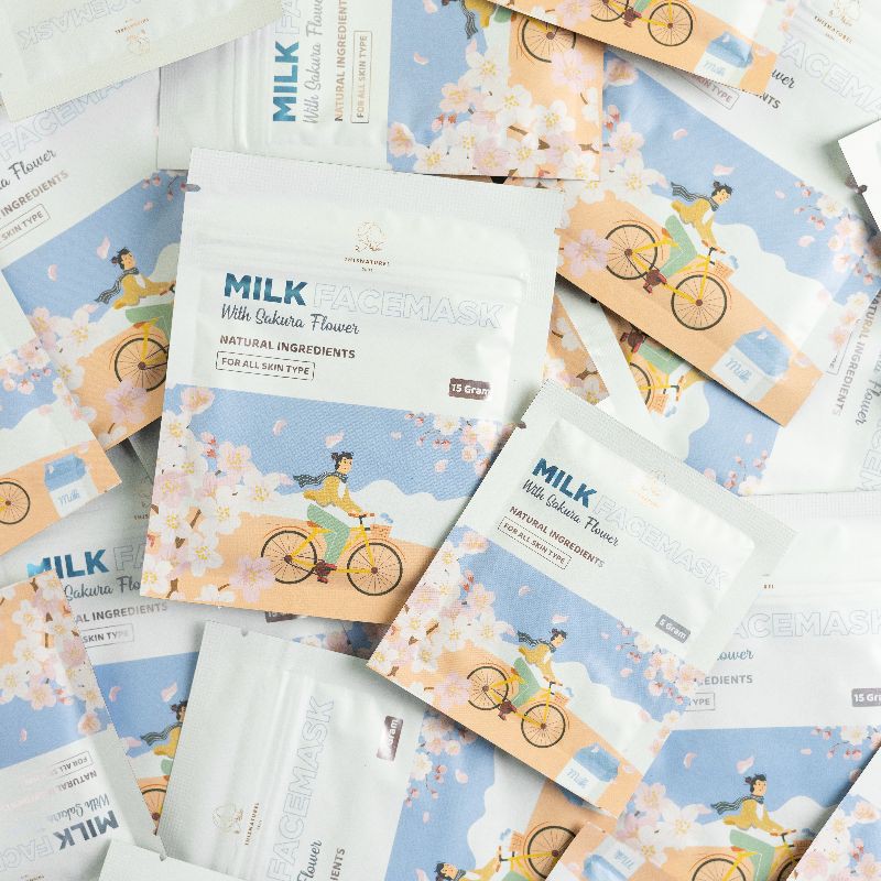 (BPOM) Milk Face Mask - Masker Bubuk Organik thisnaturel