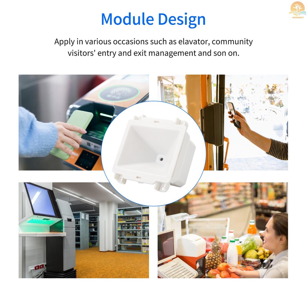 Embedded 1D 2D Barcode Scanner QR Bar Code Reader Module Scanner USB Connection for Gate Machine Tickets Checking Mobile Payment