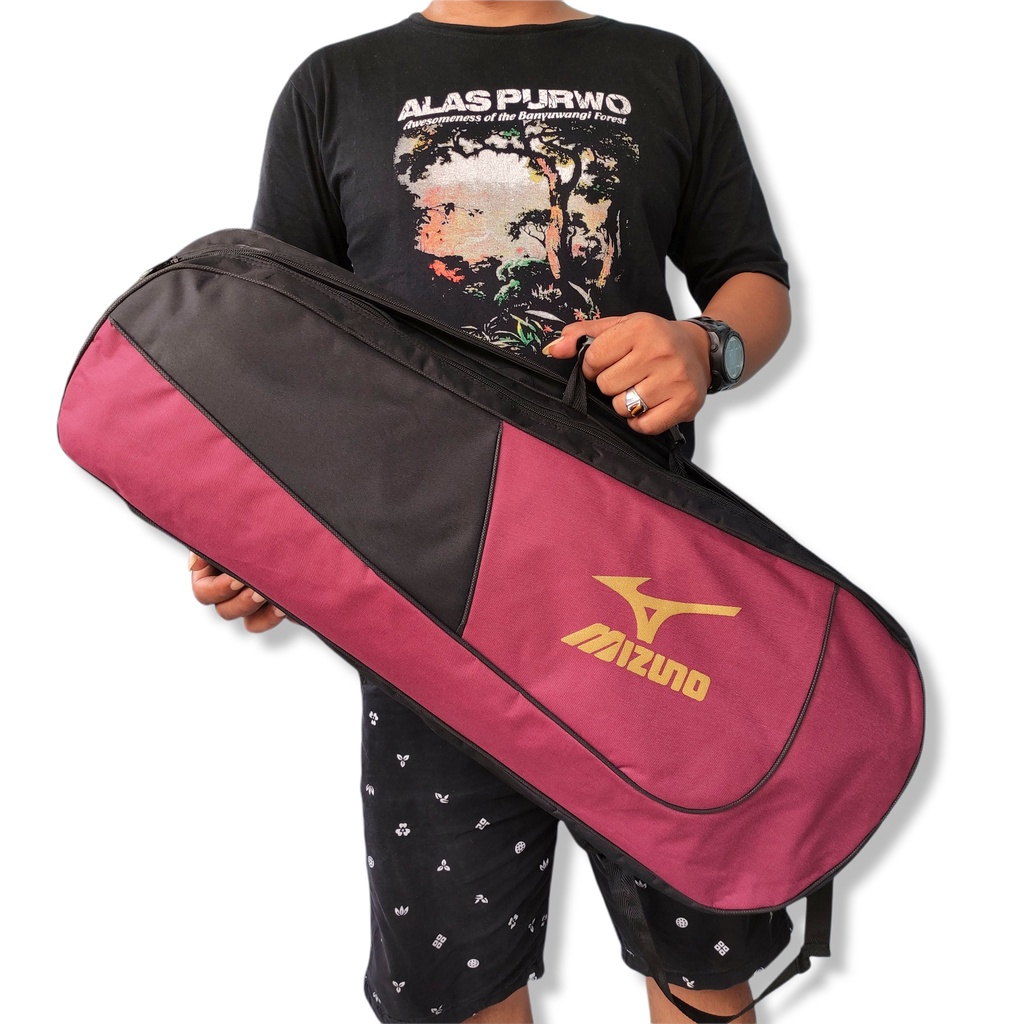 Tas raket badminton 2ruangan. Tas raket bulutangkis 2 R. Tas raket badminton 2 R. Tas raket badminto