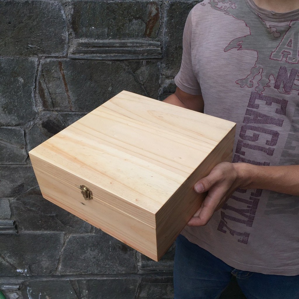 Box Wood | Natural | 25 x 25 x 10 cm