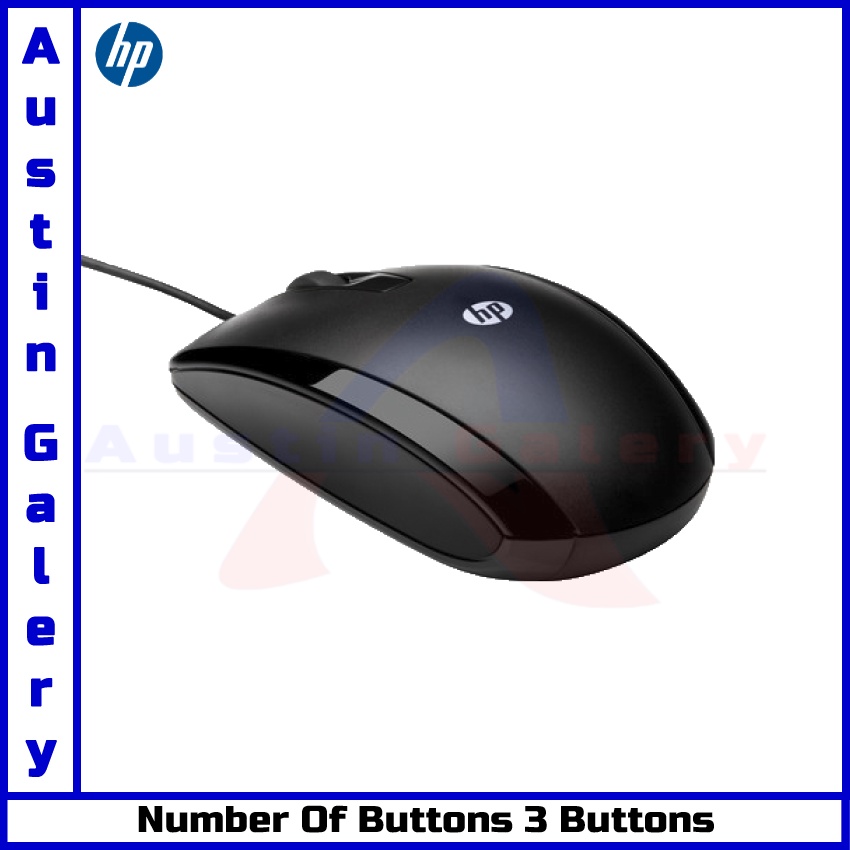 Mouse HP X500 USB Optical Mouse USB Untuk PC Laptop Komputer