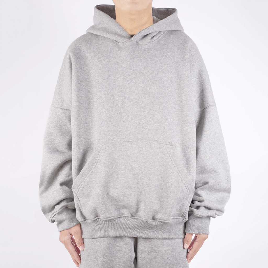 Oversized Boxy Hoodie GREY MISTY