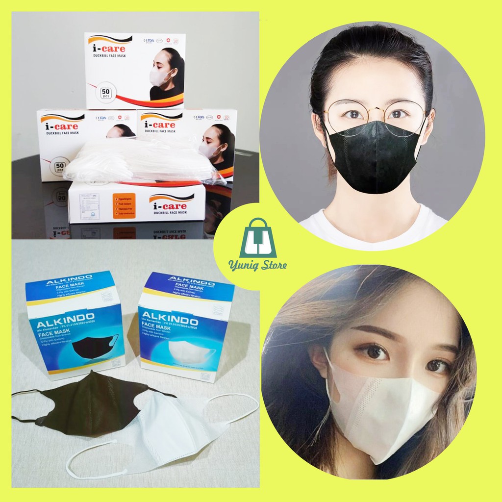 MASKER DUCKBILL MERK I-CARE / ALKINDO