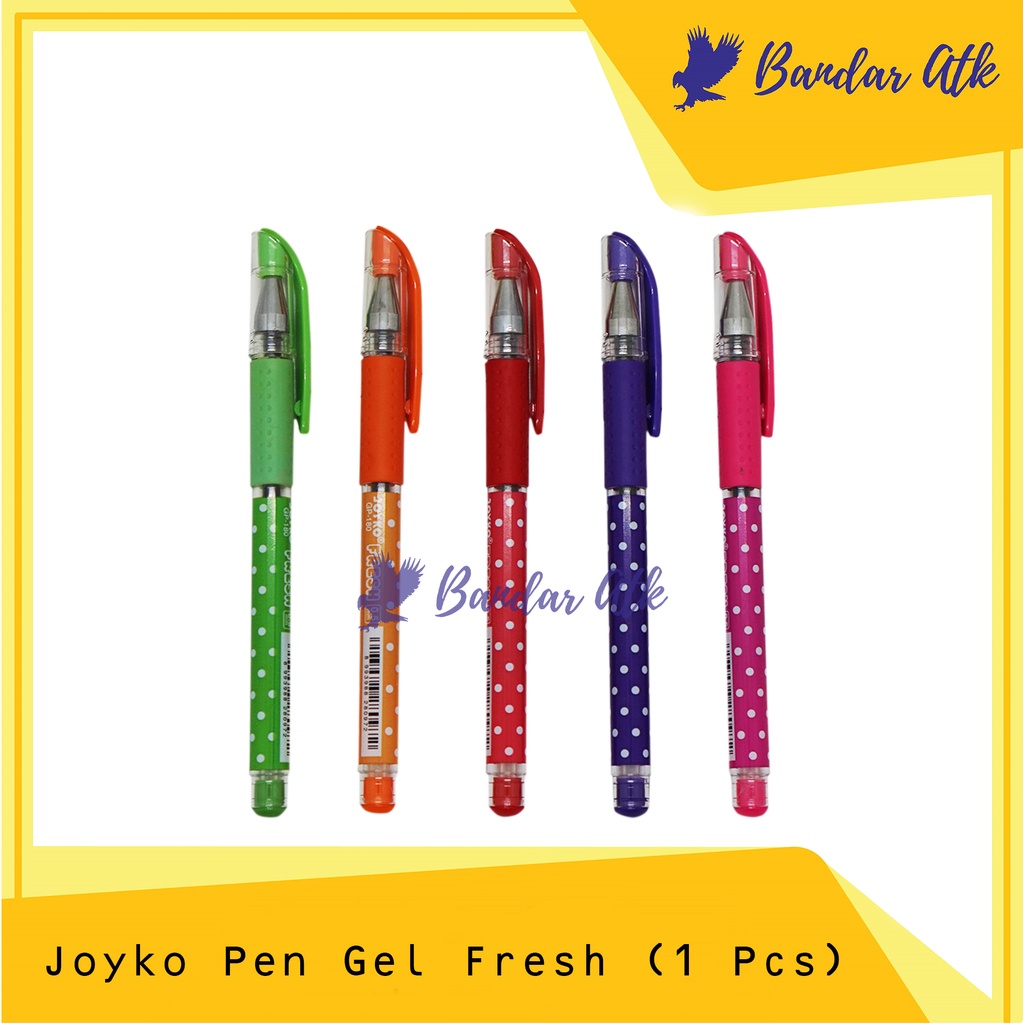 

JOYKO Gel Pen GP-180 Fresh 0.5mm Pena Pulpen Cair Ballpoint [1 PCS]
