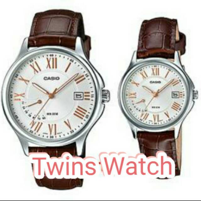 Jam Tangan Casio Original Couple Pria&amp;Wanita MTP&amp;LTP-E116L-7A (Harga Sepasang)