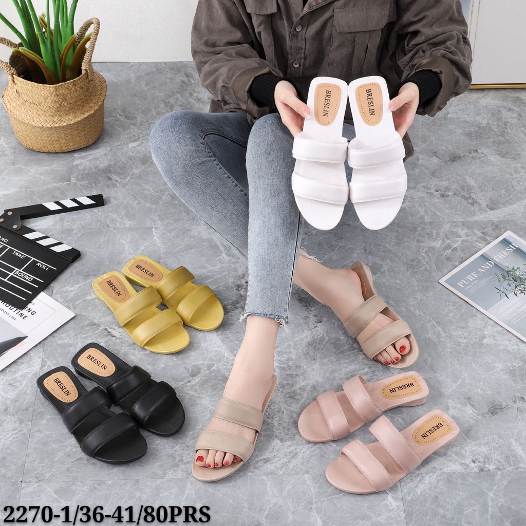 SANDAL JELLY IMPORT WANITA / BRESLIN 2 SELOP 2270-1