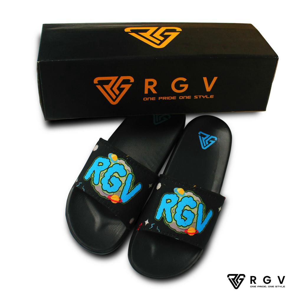 RGV - SANDAL PRIA DAN WANITA SLIDE SLIP ON SENDAL ANTI LICIN RINGAN SELOP OUTTER SPACE ASTROID