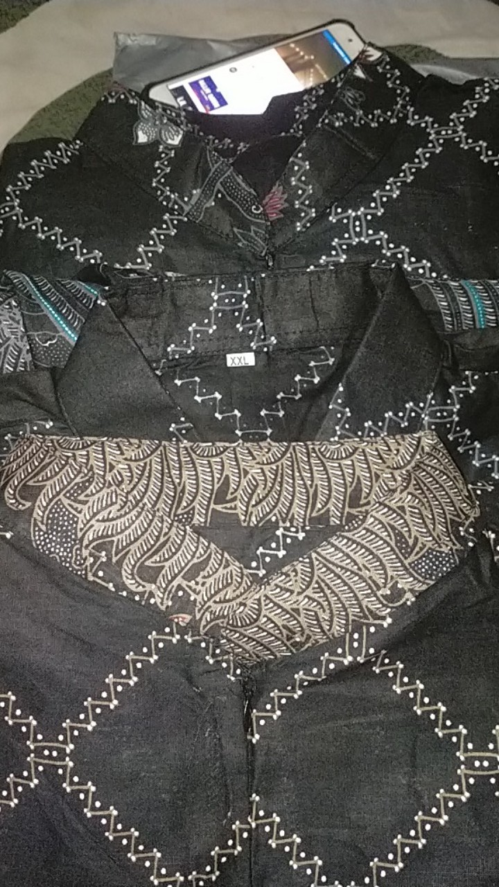 Maura Cople - Sania Ruffle Batik Cople Jazzy Gamis Syari -gamis Kerah Jazz