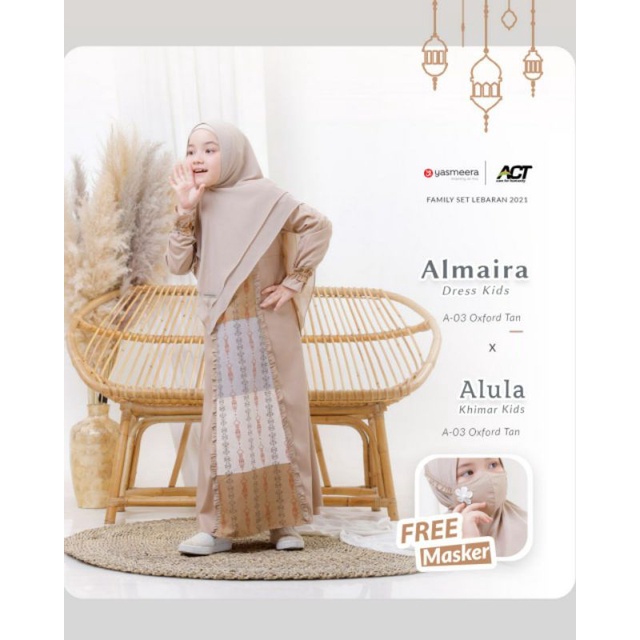 ALMAIRA DRESS KIDS (Dress Only) Dress Anak by Yasmeera