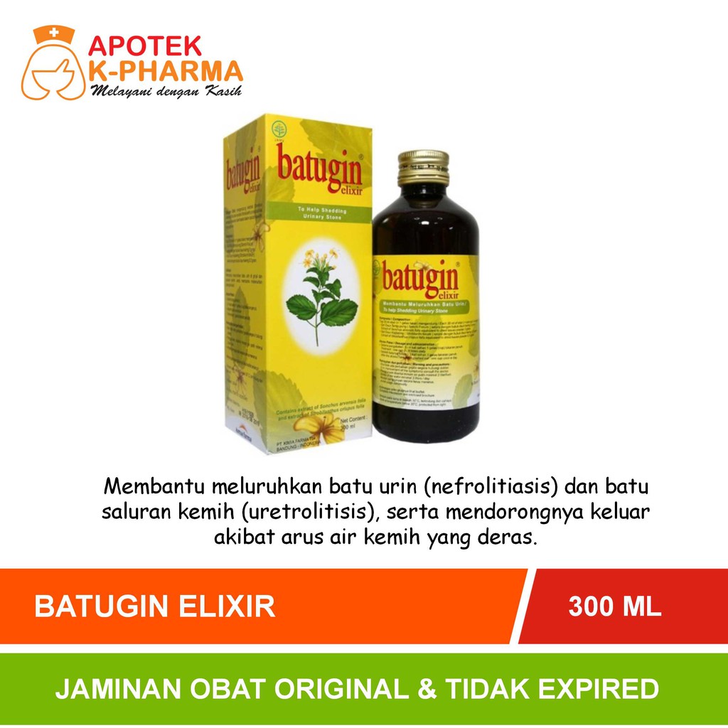 Batugin Elixir Sirup Isi 300ml Obat Original Kimia Farma