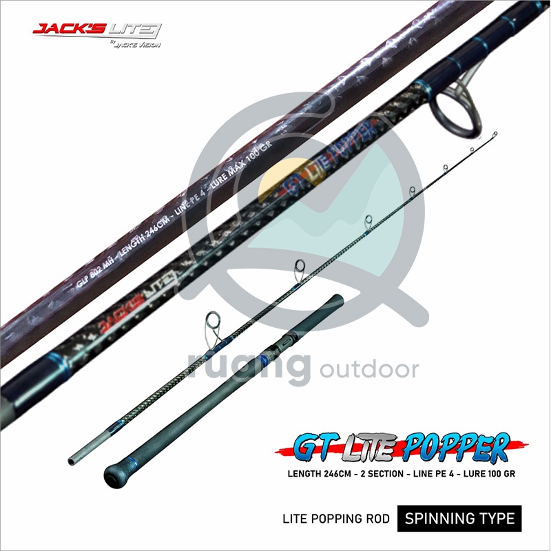 Joran Popping Pancing Rods GT Lite Popper Mancing Premium